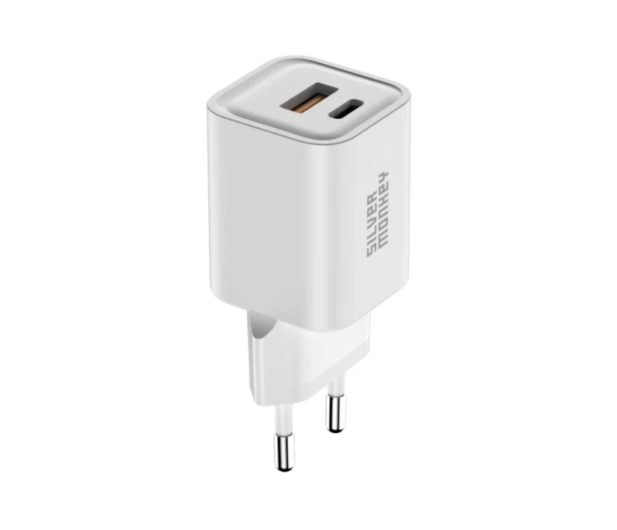 Silver Monkey Ładowarka sieciowa GaN 35W USB-C PD, USB-A QC W - 1171696 - zdjęcie 5